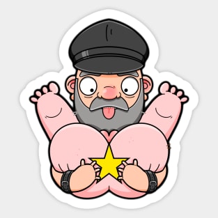 Leather Daddy Bum Squeeze Sticker